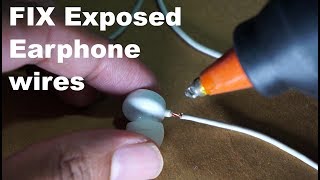 Fix  exposed earphone wires [upl. by Suivatram]