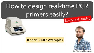 How to design primers for realtime PCR qPCR for gene expression Easily and quickly PrimerQuest [upl. by Elocim587]