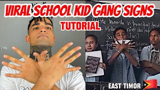 VIRAL SCHOOL KID GANG GANGS TUTORIAL EAST TIMOR 🇹🇱 [upl. by Cristen]