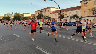 XIII Maratón de Málaga 2023 Tods corredores a su paso por el Km 45 [upl. by Devaney]