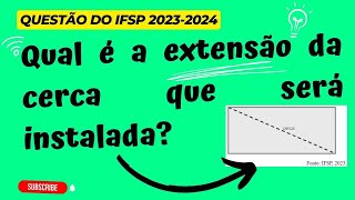 RESOLUÇÃO DE QUESTÕES DO IFSP Um terreno retangular cujos lados medem 5m e 12m será separado em [upl. by Musser]