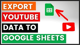 How To Export YouTube Analytics Data To Google Sheets in 2024 [upl. by Susy]