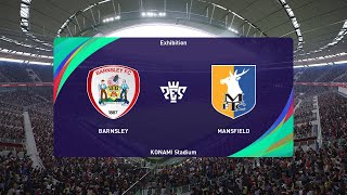 Barnsley vs Mansfield Town 09082024 EFL League One PES 2021 [upl. by Roel]