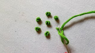 Class  127 How to do Colonial Knot Stitch [upl. by Nirro]