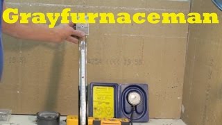 How to test water column gauges for gas furnaces [upl. by Melmon]