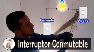 Como Instalar Un Interruptor Conmutable  Curso de Electricidad 40 [upl. by Assek]