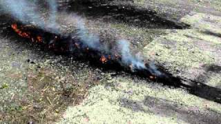 dodge dakota 92 52l big bounout tire explode and fire [upl. by Ainahs]