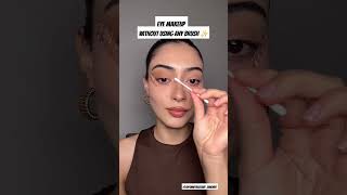 Eye makeup without using brush ✨️ shorts makeup eyemakeup tutorial [upl. by Sumedocin]