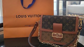 루이비통 도핀 MM 언박싱  Louis Vuitton Dauphine MM Monogram Unboxing [upl. by Nidnerb]