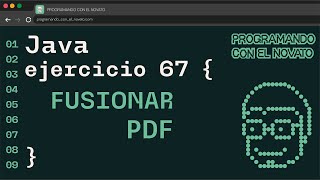 Ejercicio 67 JAVA  FUSIONAR PDF [upl. by Mallissa]