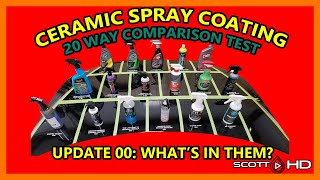 Ultimate Ceramic Spray Coating Test UPDATE 00  20 products compared  WHATS IN THEM [upl. by Anihpesoj]