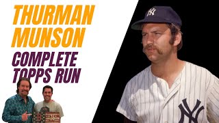 Thurman Munson Complete Topps Run vintagebaseballcards [upl. by Pretrice]