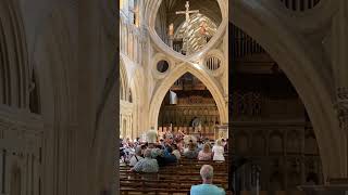 A rehearsal for the concert in the Wells Cathedral england history music [upl. by Ephraim]