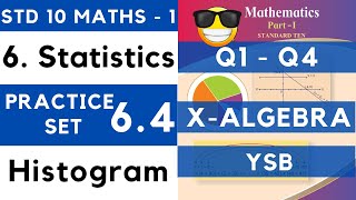 Statistics  Practice Set 64  SSC Class 10th Algebra  Maths 1  Maharashtra State Board Lesson 6 [upl. by Cychosz]