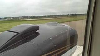 G58 Baron takeoff from Beech Field [upl. by Tigges344]