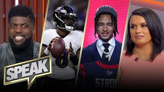 Texans Eagles Ravens highlight Achos Top 5 offseason winners  NFL  SPEAK [upl. by Skillern]