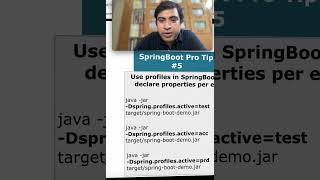 SpringBoot PRO Tip  Use profiles shorts codingtips springboot [upl. by Feinberg456]