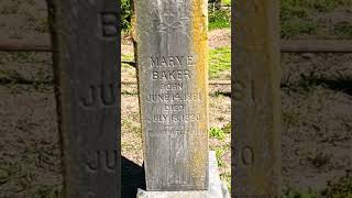 104yo Grave of Mary Baker [upl. by Orola680]