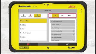 Leica GeoSystems Icon Field  How to setup a NEW Project and Import Data video [upl. by Gnaht]