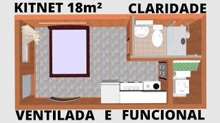 KITNET 18M² 3 X 6 VIVER DE KITNET RENDA PASSIVA [upl. by Nevets334]