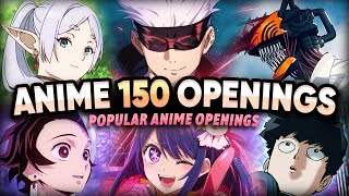 TOP ANIME OPENINGS QUIZ  150 ICONIC OPENINGS [upl. by Simonne709]