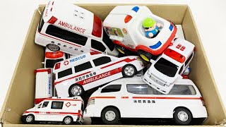 救急車のミニカーが走ります！サイレンありで坂道走行☆緊急走行｜Ambulance minicar runs in an emergency with sirens [upl. by Gollin762]