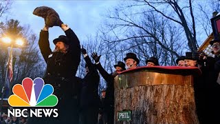 Groundhog Day 2022 Punxsutawney Phil Predicts Six More Weeks Of Winter [upl. by Arries]