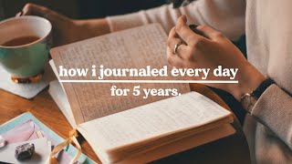 JOURNALING EVERY DAY for 5 YEARS  How I Journal [upl. by Erapsag]