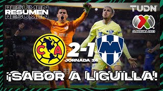 Resumen y goles  América 21 Rayados  CL2023 Liga Mx  J14  TUDN [upl. by Gnahk]