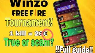 Winzo Free Fire Tournament Tutorial  Winzo Free Fire Gameplay  Winzo Free Fire Kaise Khele [upl. by Eronaele25]