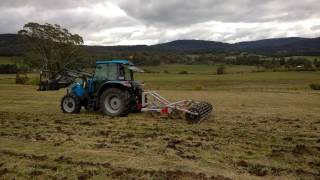 Use of 5 tyne Yeomans plough with roller [upl. by Eednahs]