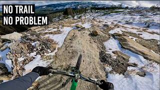 Backcountry MTB Freeride in the Snow [upl. by Jarvis860]