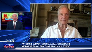 Musician Pat Boone reacts to the Woke Mob attempting to cancel Jason Aldean [upl. by Hendel827]