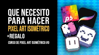 Como EMPEZAR a hacer PIXEL ART ISOMETRICO  REGALO  Curso de Pixel Art Isométrico 0 [upl. by Valtin]