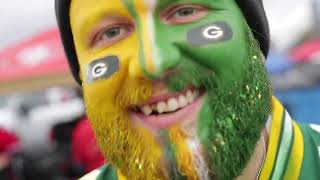 Packers fans tailgate outside of Levis Stadium before NFC playoff game [upl. by Negem]