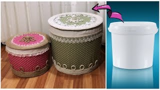 Plastik Kovadan Oyuncak Sepeti Yapımı  HOW TO RECYCLE PLASTIC BOX [upl. by Nylevol]