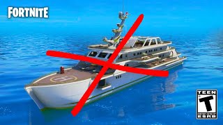 Fortnite REMOVED the Yacht [upl. by Marl]