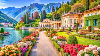 EXPLORE LAKE COMO  THREE MUSTSEE GEMS OF LAKE COMO VILLA CIPRESSI VILLA MONASTERO VARENNA 4K [upl. by Noet]