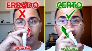 Como fazer LAVAGEM NASAL com SPRAY NASAL [upl. by Iosep]