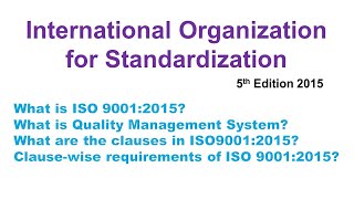 ISO 90012015 [upl. by Festus]