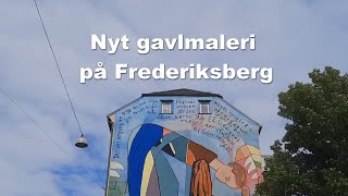 Nyt Gavlmaleri på Frederiksberg  Anne Bundgaard maler seismolog Inge Lehmann [upl. by Darrow217]