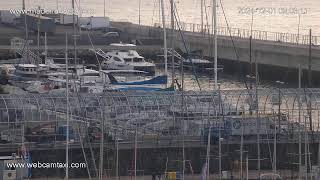 Funchal Marina Live Webcam 1 wwwmadeirawebcom [upl. by Ahseiyk]