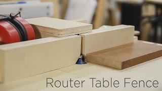 Adjustable Router Table Fence For My Homemade Router Lift 190 [upl. by Annaet]