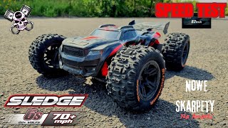 Traxxas Sledge ● Speed Test ● Nowe Skarpety na amorki [upl. by Supmart725]