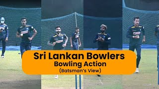 Sri Lankan Bowlers Bowling Action Batsmans View [upl. by Charisse574]