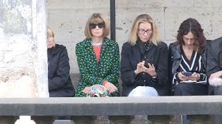 Carine Roitfeld Aymeline Valade Anna Wintour and more at Proenza Schouler Fashion Show [upl. by Neeka220]