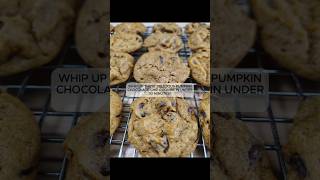 Pumpkin Chocolate Chip Cookie Recipe 30 MINUTES short [upl. by Anigriv]