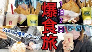 【爆食旅】食べたい物食べ尽くす65キロの1泊2日の爆食旅が幸せすぎた。【デブの爆食ツアー】※概要欄お読みください。 [upl. by Orji]