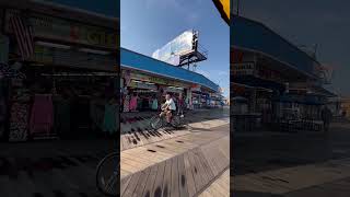 Early morning on the Wildwood NJ boardwalk ￼WildwoodBoardwalk WildwoodNJ Wildwood2024 ￼ [upl. by Haily]