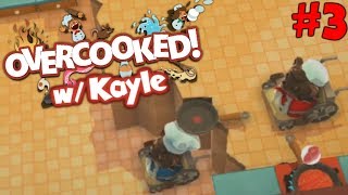 FRYING PAN TO THE HEAD  Overcooked  3 wKayle [upl. by Marleah]